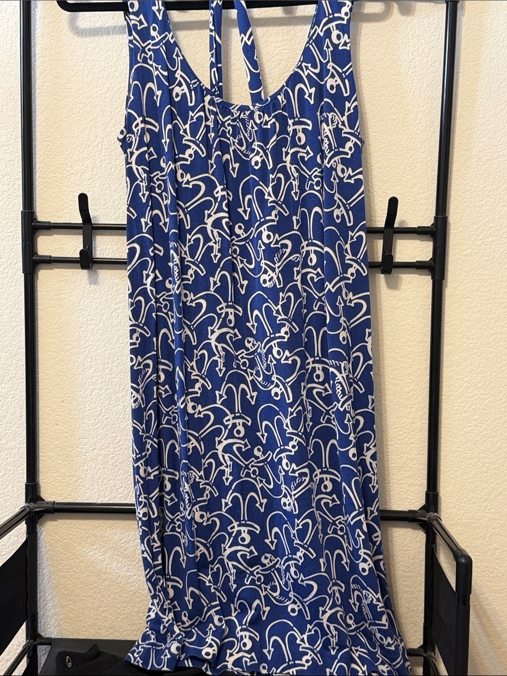 Lilly Pulitzer Blue and White Printed Sleeveless Mini Dress